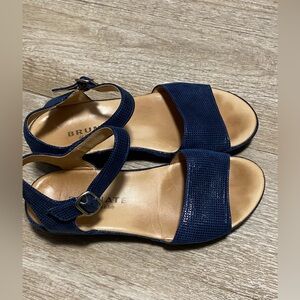 BRUNATE NAVY BLUE COMFORT SANDALS SIZE 37(6.5)